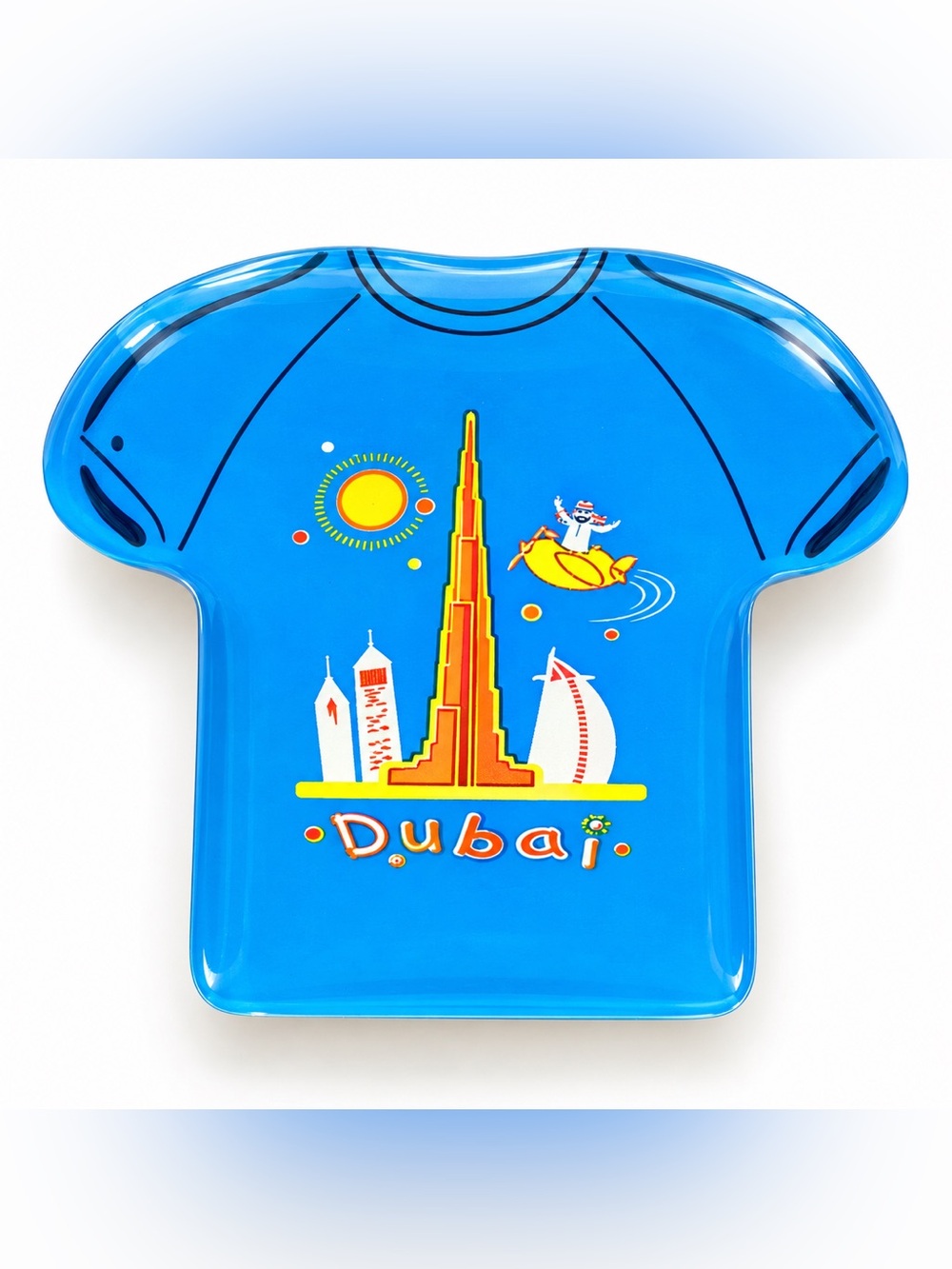 Dubai Burj Khalifa Blue T-Shirt Souvenir Magnet